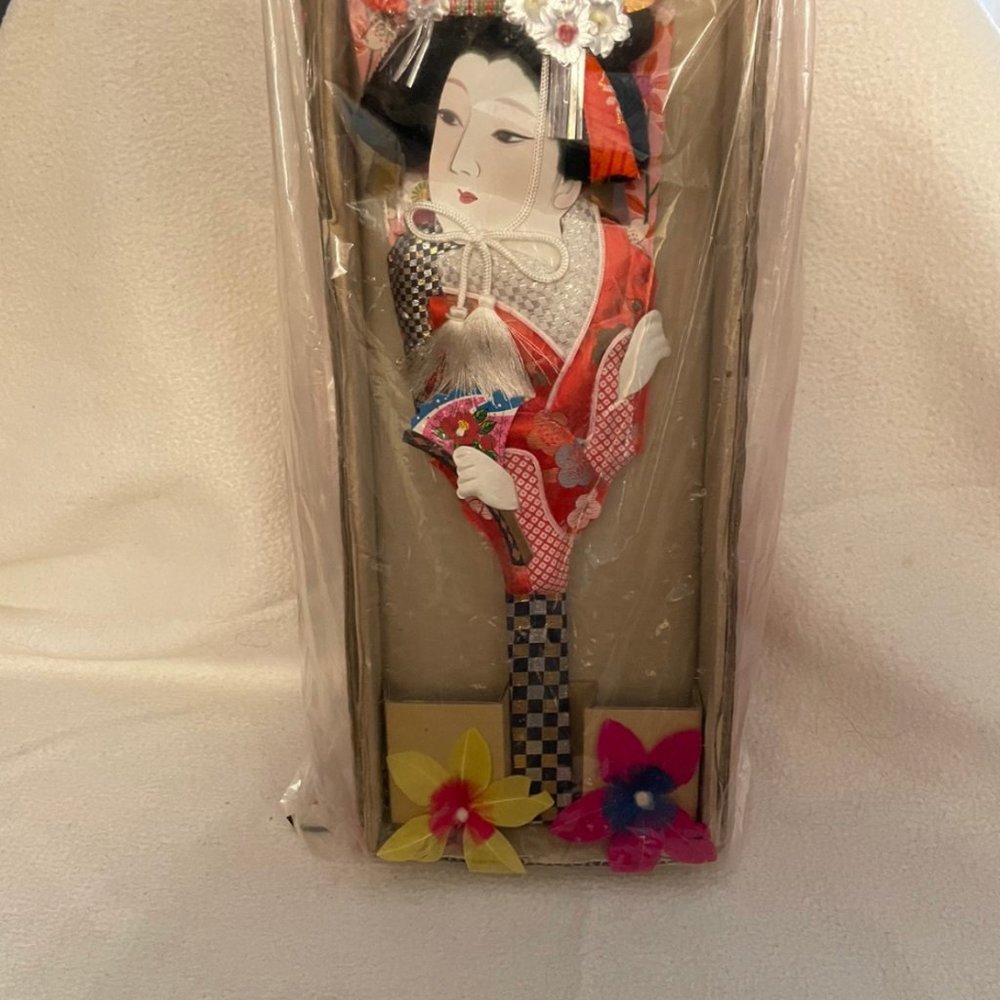 Wooden Paddle Kimono Geisha Hagoita
